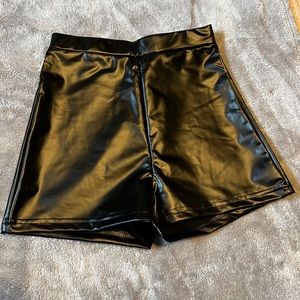 Leather High Waisted Shorts